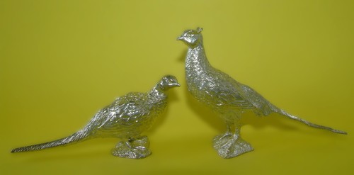 Small pair silver plated - pair,