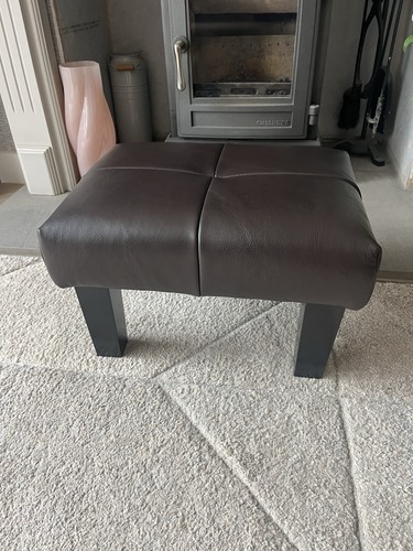 Foot stool small brown - small,
