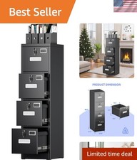 4 Drawer File Cabinet, Metal