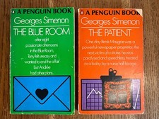 Georges Simenon 1968 UK Penguin PB 1st Edition  Matching 2 PB Set Blue - Patient