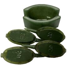 4 IN 1 INLINE METHOD FEEDERS + MOULD 2 x 20g 2 x 30g CARP FISHING TACKLE GREEN