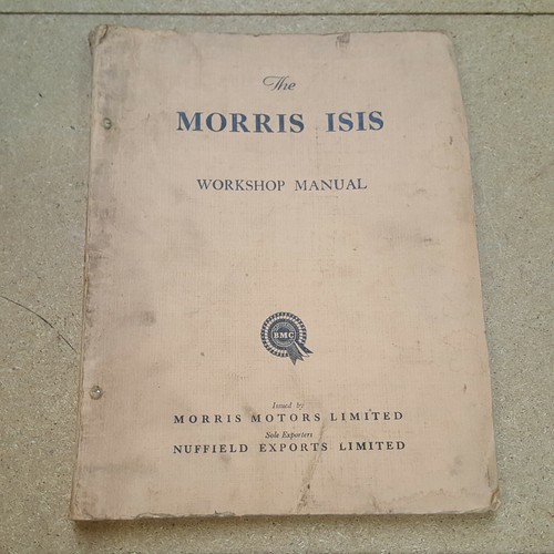 Morris isis workshop manual - morris,