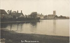 Great Massingham between Fakenham & Kings Lynn. Lake & Church.