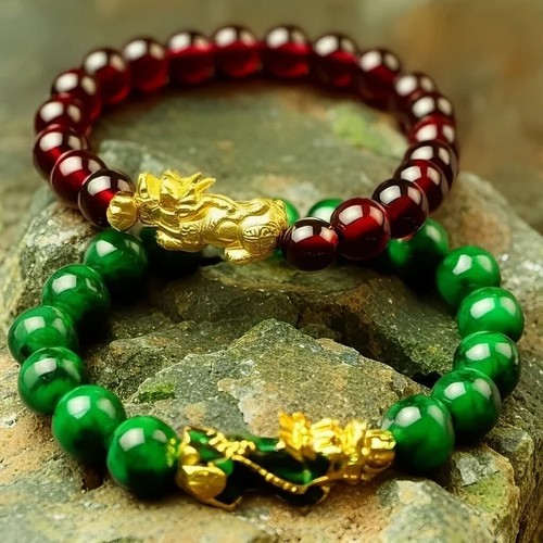 Genuine gemstone bead pixiu - genuine,