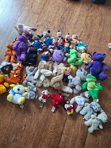 Vintage 1990s soft plush toys