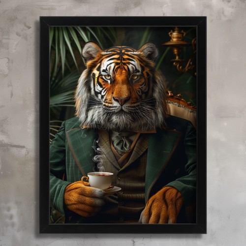 Tiger human clothes - human,