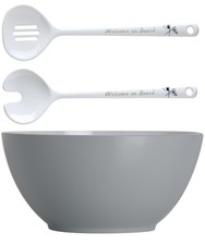 Salad Bowl with Salad Servers, 25 cm - Welcome On Board, Marine Business