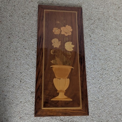 Vintage marquetry wall panel - vintage,