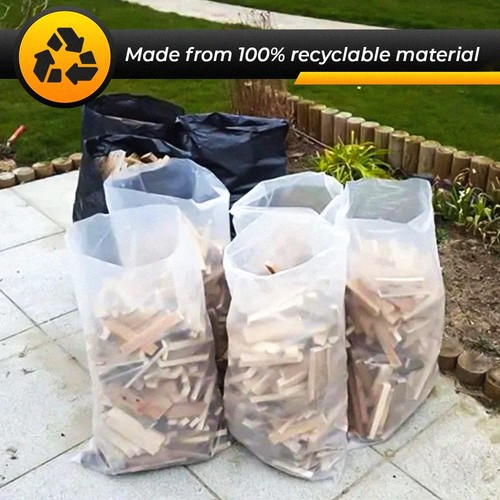 Clear rubble sacks heavy duty - sacks,