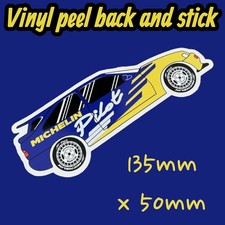 Michelin Pilot Vinyl Sticker Classic World Car Rally Racing Oil Jug Can Tyres Uk
