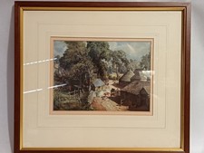 Small Framed Farm Print In The