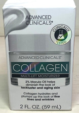 Advanced Clinicals Collagen Multi-Lift Moisturizer Plumps lines &Wrinkles 2 floz