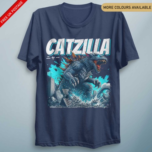 Catzilla funny shirt - catzilla,