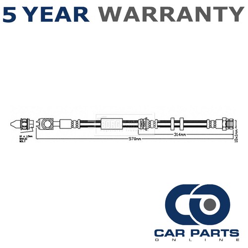 Brake hose front cpo fits - hose,