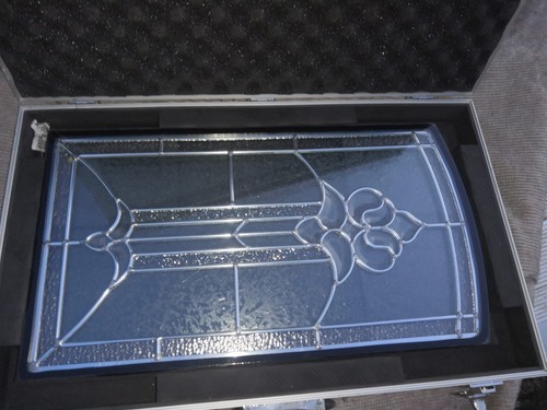 Beveled and leaded stained