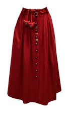 Vintage Sportalm Austrian Red Wool Skirt 29” Waist Size