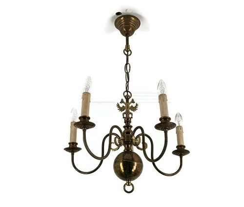 Chandelier lights arms brass - chandelier,