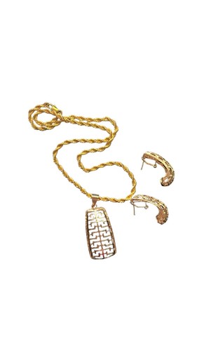 Ladies gold plated rectangle - ladies,