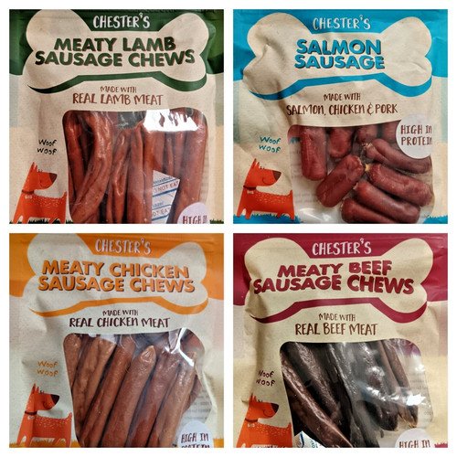 Mypets essential sausage chews - sausage,