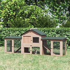 PawHut Rabbit Hutch Bunny Cage
