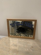 Vintage Bar Mirror Signs. Southern comfort/ Louisiana small boat/ Wells Fargo 