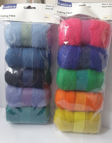 Habic felting fibre rolls 100 - felting, 100%