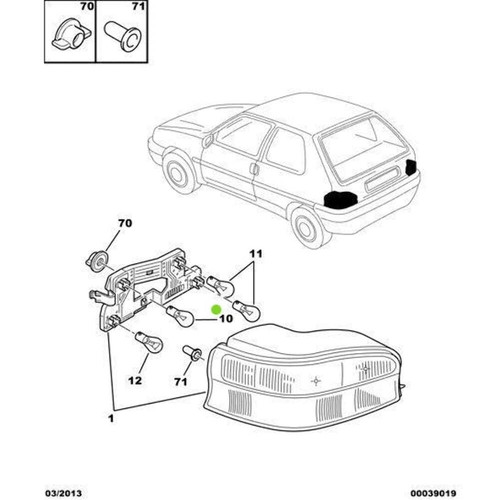 Genuine bulb citroen c8 - genuine,