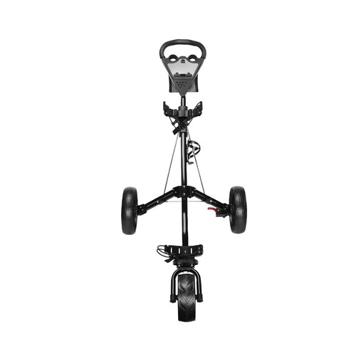 Black wheel golf cart - black, push