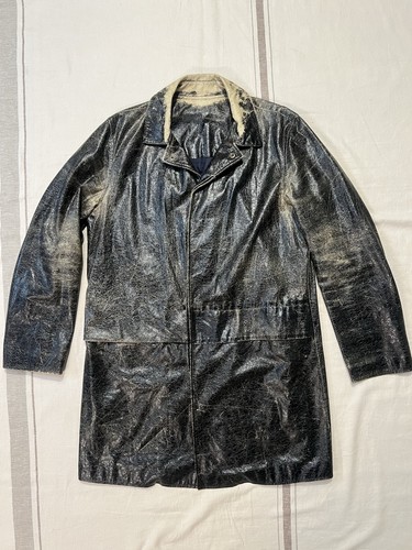 Sleazy leather pvc mack - leather,