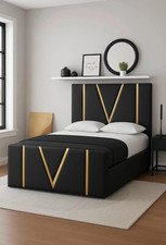 Luxury Golden Crest Bed Frame