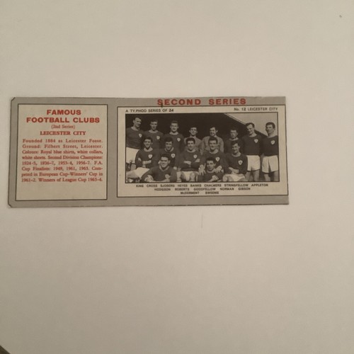 1965 typhoo tea football clubs - tea,