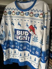 Bud Light White Ugly Sweater