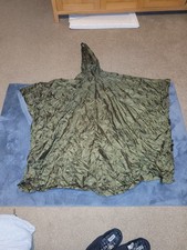 Highlander Multi-Purpose Poncho Hooded Rain Coat Cover Festival Camping Olive