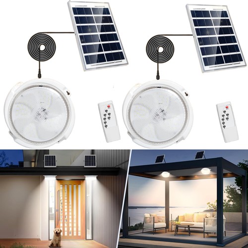 2pack led solar ceiling light - solar,