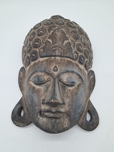 Hand carved wooden - hand, buddha