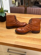 Crockett & Jones Coniston Tan Brown Leather Boots Shoes Mens UK 9