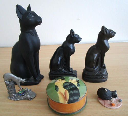 Job lot cat - job, ornaments