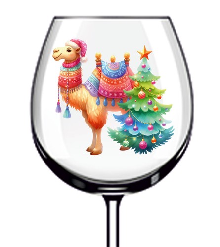12x colourful christmas camel - 12x,