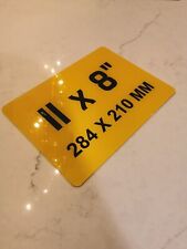 11 x 8 square number plate -