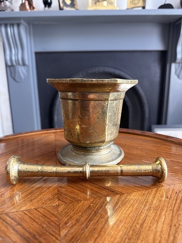 Antique large chemist mortar - chemist's,
