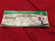 2007 ENGLAND V FRANCE SIX NATIONS CHAMPIONS INTERNATIONAL RUGBY UNION TICKET EXC