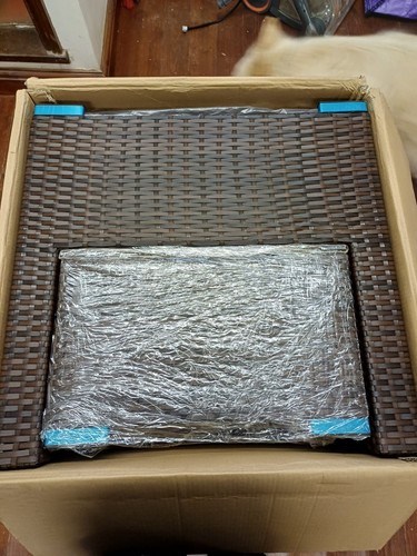Piece rattan brown armchair - brown,