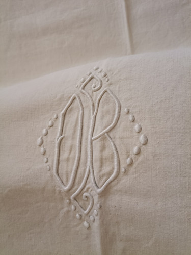 Antique french sheet - french, linen