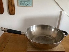 Large INSPiRE BY ULTIMATE Stainless Steel Wok - 30cm x 10cm