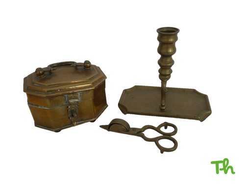 Vintage brass set octagonal - vintage,