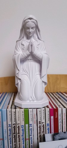 Kneeling virgin mary statue - kneeling,