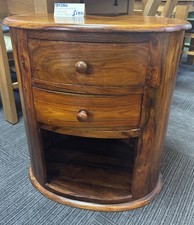 GORGEOUS COTSWOLDS OVAL 2 DRAWER SIDE/LAMP TABLE/ CHEST OF DRAWERS