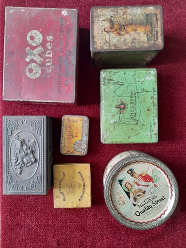 Vintage collectors tins - x,