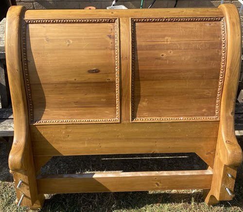 Wood sleigh single - single, bed