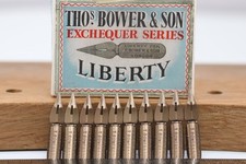 Vintage T. Bower & Son Exchequer Series Liberty Dip Pen Nibs x 10